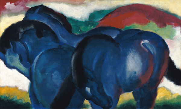Small Blue Horses od Franz Marc