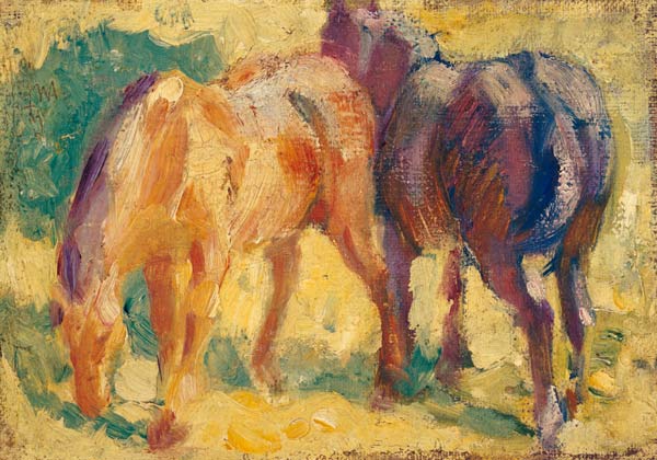 Small horse picture. od Franz Marc