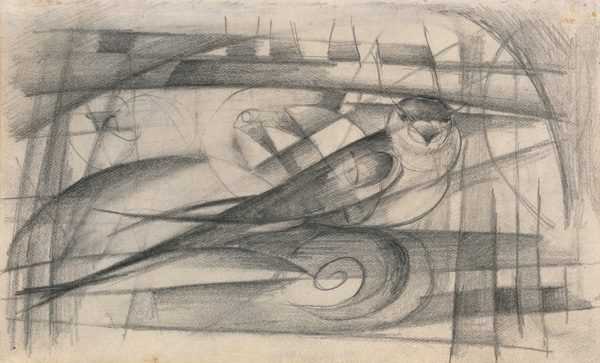 From the sketchbook of the front: Bird od Franz Marc
