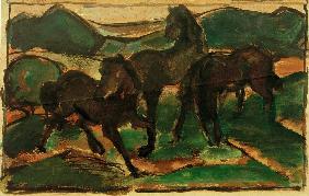 Horses on the Meadow I