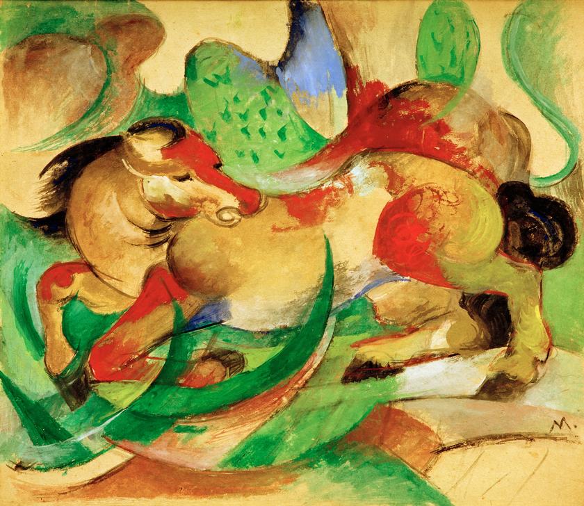 Jumping horse od Franz Marc