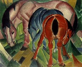 Mare with foals od Franz Marc