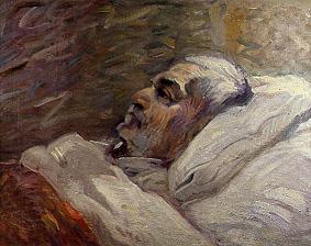 The father of the artist on the sickbed (II.) od Franz Marc