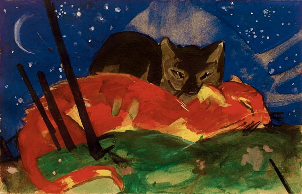 Two Cats od Franz Marc