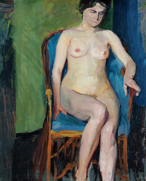 Seated Nude od Franz Nolken