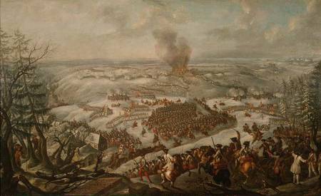 The Battle of Maxen od Franz Paul Findenigg