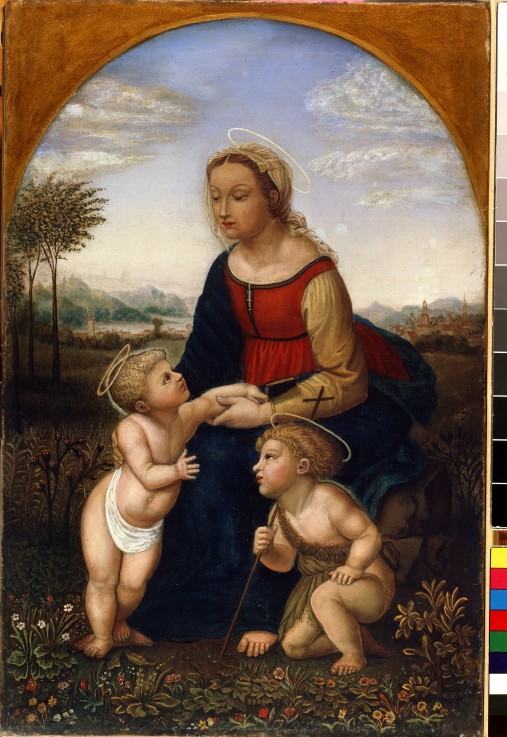 Virgin and child with John the Baptist as a Boy od Franz Pforr
