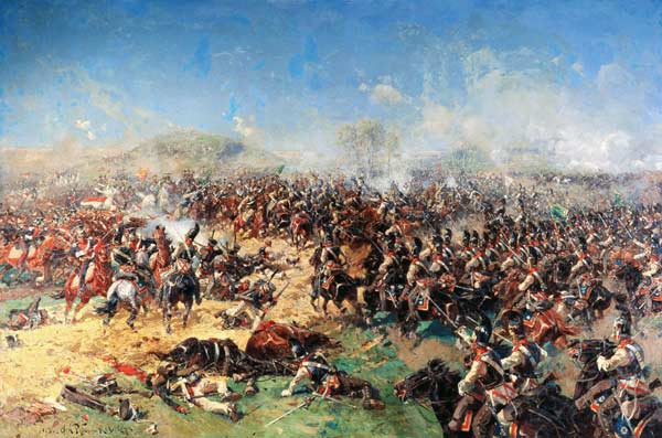 Battle of Borodino on 26th August 1812 od Franz Roubaud