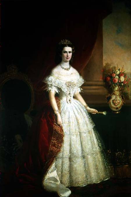 Empress Elizabeth of Bavaria (1837-98) od Franz Russ