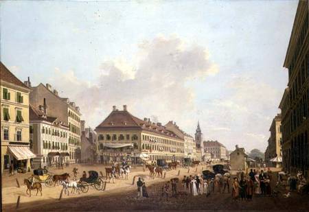 Vienna, the promenade od Franz Scheyerer
