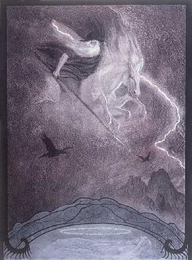 Odin, illustration to The Ring of the Niebelungen by Richard Wagner (1813-83), c.1914