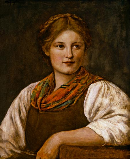 A Bavarian Peasant Girl od Franz von Defregger