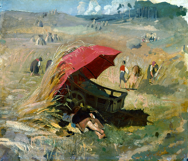 Der rote Schirm od Franz von Lenbach