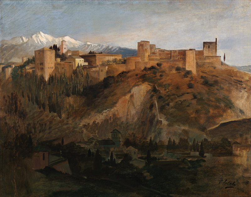 The Alhambra in Granada. od Franz von Lenbach