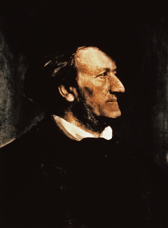 Portrait of Richard Wagner (1813-83) od Franz von Lenbach