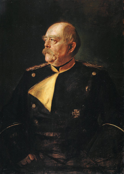 Portrait of Chancellor Otto von Bismarck (1815-1898) in Uniform od Franz von Lenbach
