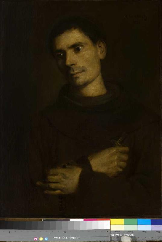 Bildnis eines Franziskanermönchs od Franz von Lenbach