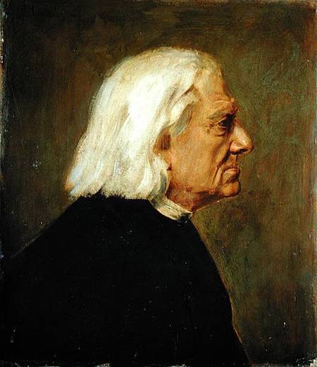 The Composer Franz Liszt (1811-86) od Franz von Lenbach