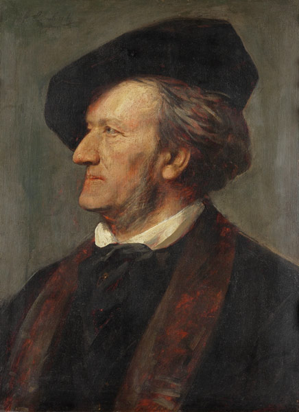 Wagner , Portrait by Lenbach od Franz von Lenbach