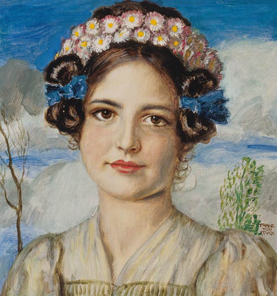Portrait of the daughter Mary. od Franz von Stuck