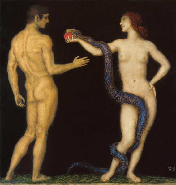 Adam und Eva od Franz von Stuck