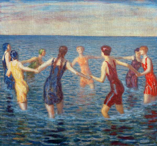 F.v.Stuck / Women Bathing / c.1920. od Franz von Stuck