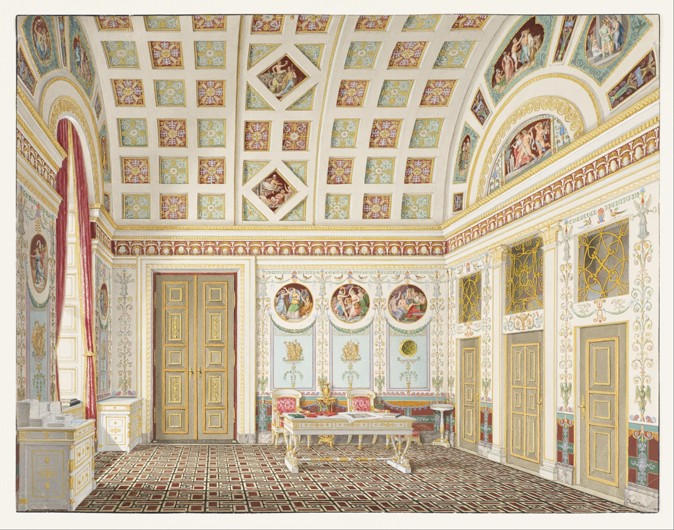 The Dressing Room of King Ludwig I of Bavaria at the Munich Residence Palace od Franz Xaver Nachtmann