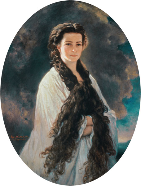 Kaiserin Elisabeth von Österreich im Morgenlicht od Franz Xaver Winterhalter