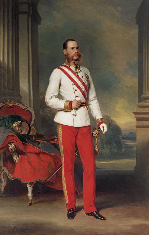 Franz Joseph I, Emperor of Austria (1830-1916) wearing the dress uniform of an Austrian Field Marsha od Franz Xaver Winterhalter