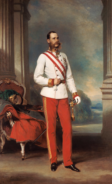Emperor Franz Joseph of Austria. od Franz Xaver Winterhalter