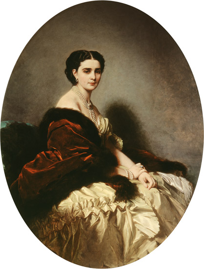 Bildnis der Gräfin Sophie Narishkina (1823-1877) od Franz Xaver Winterhalter