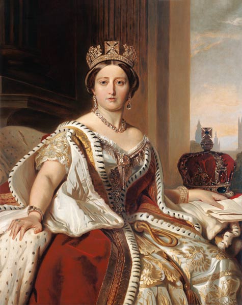 Portrait of Queen Victoria (1819-1901) od Franz Xaver Winterhalter