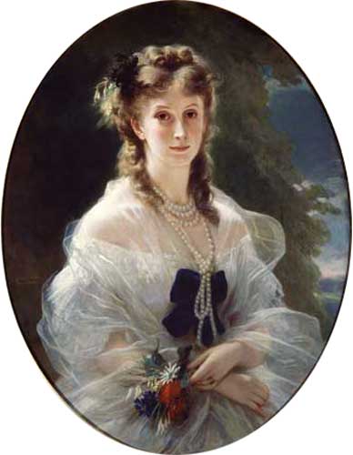 Portrait of Sophie Troubetskoy (1838-96) Countess of Morny od Franz Xaver Winterhalter