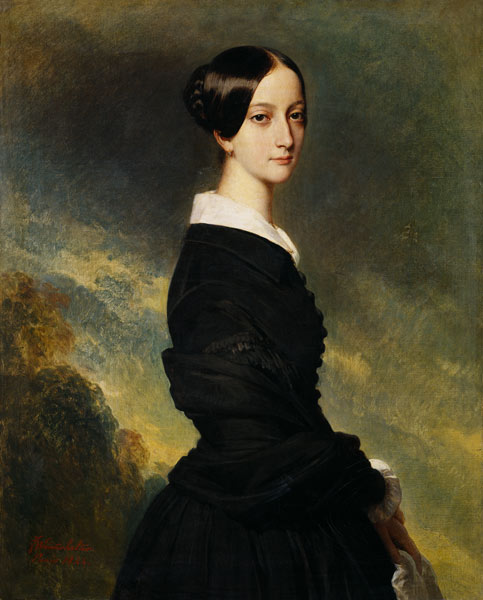 Portrait of Francisca Caroline de Braganca (1824-98) od Franz Xaver Winterhalter