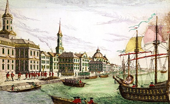 Disembarking of the English Troops at New York, 29th June 1776 od Franz Xavier Habermann