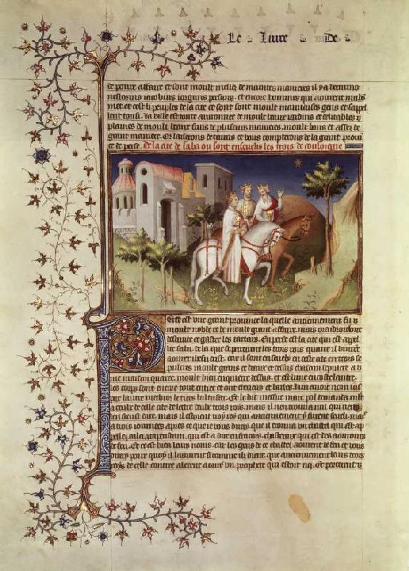 Procession of the saints three kings end book of the miracles od französisch Handschrift