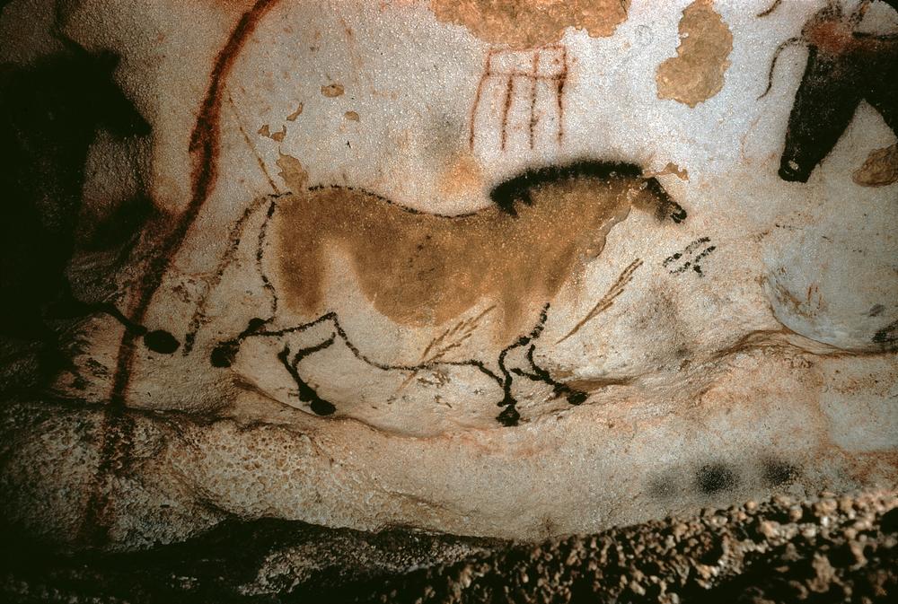 Höhlenmalerei: Pferd. od Französische Schule 19.Jh.