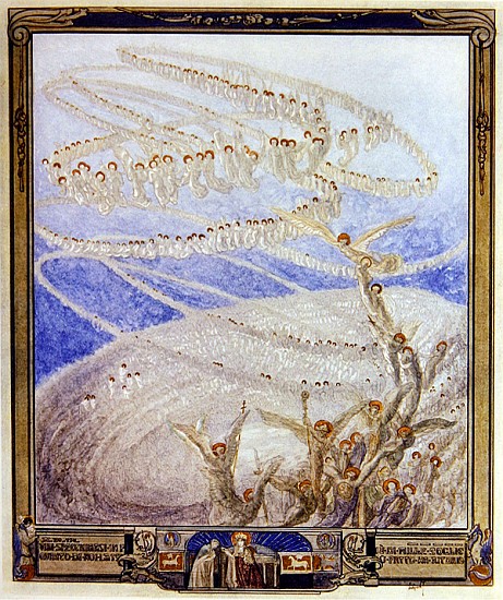 Illustration from Dante''s ''Divine Comedy'', Paradise, Canto XXX od Franz von (Choisy Le Conin) Bayros