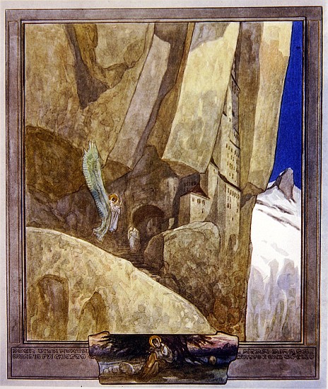 Illustration from Dante''s ''Divine Comedy'', Paradise, Canto XXI od Franz von (Choisy Le Conin) Bayros