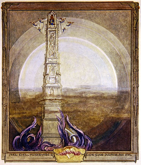 Illustration from Dante''s ''Divine Comedy'', Paradise, Canto I od Franz von (Choisy Le Conin) Bayros