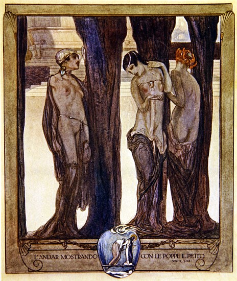 Illustration from Dante''s ''Divine Comedy'', Purgatory, Canto XXIII. 102 od Franz von (Choisy Le Conin) Bayros
