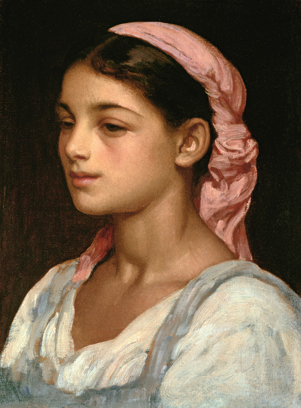 Head of an Italian Girl od Frederic Leighton