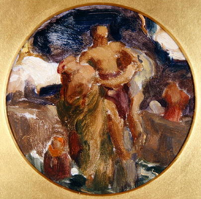 Oil sketch for 'And the Sea Gave Up the Dead Which Were in It', 1891 (oil on canvas) od Frederic Leighton