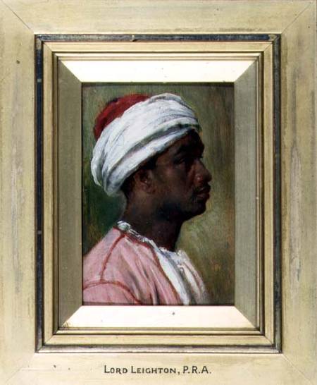 Study of a Nubian young man (panel) od Frederic Leighton