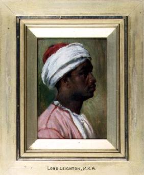 Study of a Nubian young man (panel)