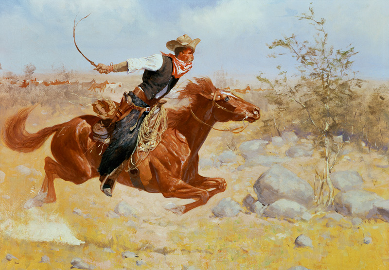 Galloping Horseman od Frederic Remington