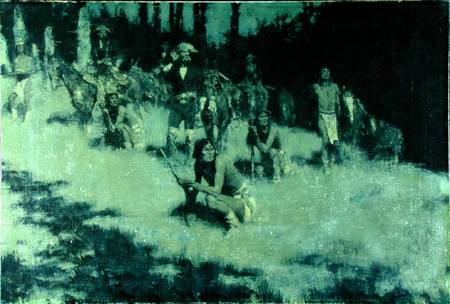Apache Scouts Listening od Frederic Remington
