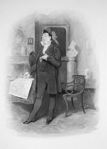 Mr Pecksniff, from 'Charles Dickens: A Gossip about his Life', by Thomas Archer od Frederick Barnard