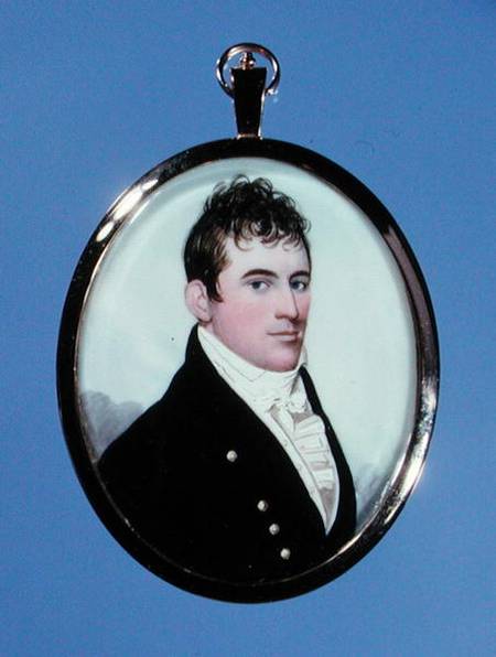 Portrait miniature of James Drew od Frederick Buck