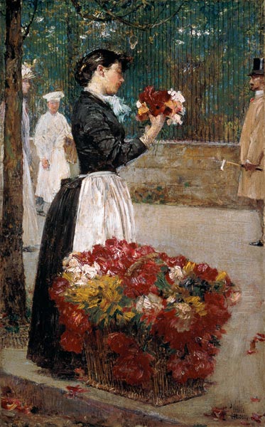 The flower seller od Frederick Childe Hassam